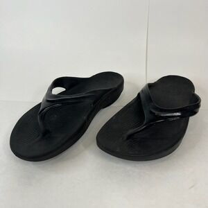 OOFOS OOLALA‎ Women Black OOfoam Flip Flop Sandal Recovery Comfy Comfort-11-G-7